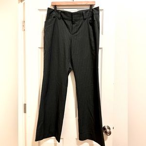 Gap curvy fit, flared leg slacks
